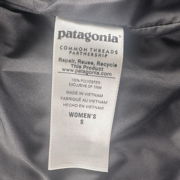 PATAGONIA Women’s Los Gatos Gray Deep Pile Full Zip Vest Size Small‎ - Picture 11 of 15
